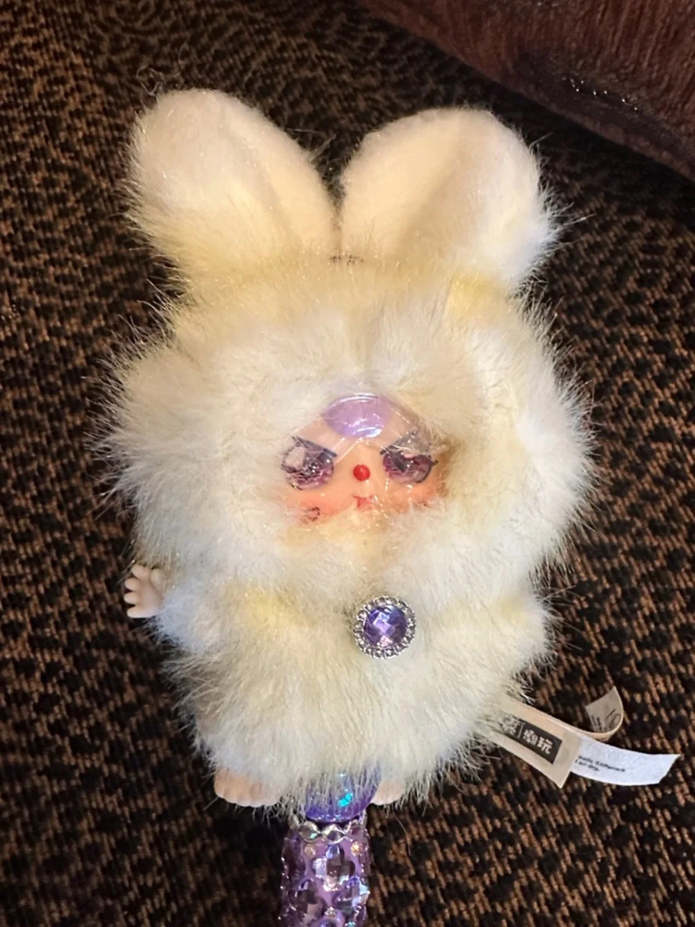 Gorgeous Hand Crafted Pen with an Authentic  Baby Three Bunny as the Focal